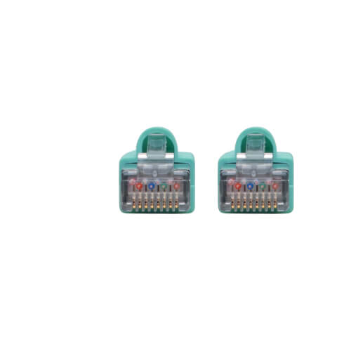 Tripp-Lite N262-025-AQ | Cat6a 10G-Certified Snagless Shielded STP Ethernet Cable (RJ45 M/M), PoE, Aqua, 25 ft. (7.62 m)