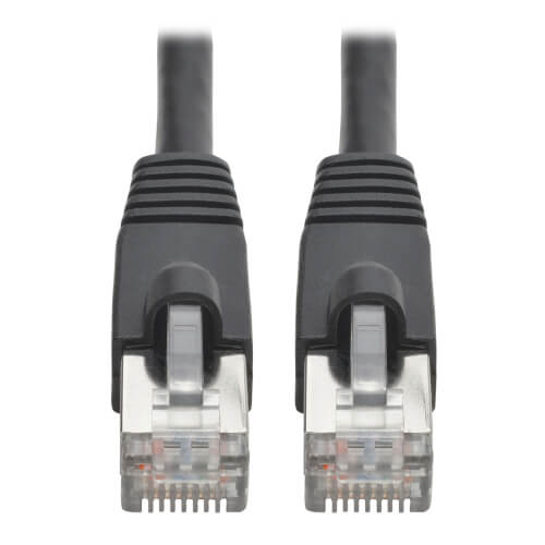 Tripp-Lite N262-030-BK | Cat6a 10G-Certified Snagless Shielded STP Ethernet Cable (RJ45 M/M), PoE, Black, 30 ft. (9.14 m)