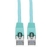Tripp-Lite N262-035-AQ | Cat6a 10G-Certified Snagless Shielded STP Ethernet Cable (RJ45 M/M), PoE, Aqua, 35 ft. (10.67 m)