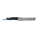 Tripp-Lite N28F-02M-AQ | QSFP+ to QSFP+ Active Optical Cable - 40Gb, AOC, M/M, Aqua, 2M (6.56 ft.)