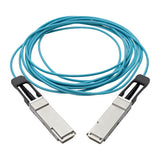 Tripp-Lite N28F-05M-AQ | QSFP+ to QSFP+ Active Optical Cable - 40Gb, AOC, M/M, Aqua, 5M (16.4 ft.)