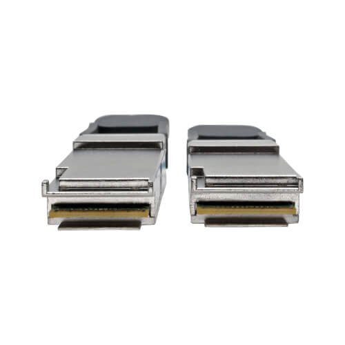Tripp-Lite N28F-10M-AQ | QSFP+ to QSFP+ Active Optical Cable - 40Gb, AOC, M/M, Aqua, 10M (32.8 ft.)