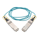 Tripp-Lite N28H-01M-AQ | QSFP28 to QSFP28 Active Optical Cable - 100GbE, AOC, M/M, Aqua, 1M (3.28 ft.)