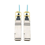 Tripp-Lite N28H-02M-AQ | QSFP28 to QSFP28 Active Optical Cable - 100GbE, AOC, M/M, Aqua, 2M (6.56 ft.)