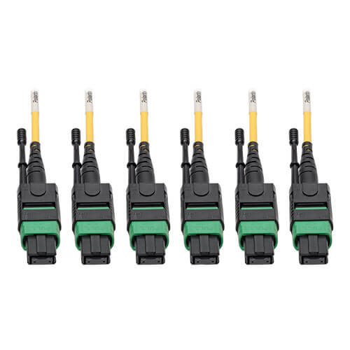 Tripp-Lite N392-15M-3X8-AP | MTP/MPO (APC) Singlemode Slim Trunk Cable, 24-Strand, 40/100 GbE, 40/100GBASE-PLR4, Plenum, 6mm Dual Jacket, 15 m (49 ft.)