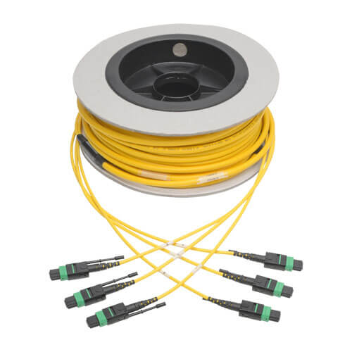 Tripp-Lite N392-23M-3X8-AP | MTP/MPO (APC) Singlemode Slim Trunk Cable, 24-Strand, 40/100 GbE, 40/100GBASE-PLR4, Plenum, 6mm Dual Jacket, 23 m (75 ft.)