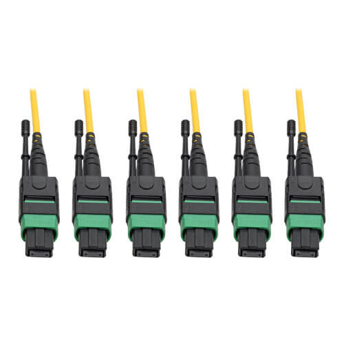 Tripp-Lite N392-30M-3X8-AP | MTP/MPO (APC) Singlemode Slim Trunk Cable, 24-Strand, 40/100 GbE, 40/100GBASE-PLR4, Plenum, 6mm Dual Jacket, 30 m (98 ft.)