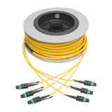 Tripp-Lite N392-30M-3X8-AP | MTP/MPO (APC) Singlemode Slim Trunk Cable, 24-Strand, 40/100 GbE, 40/100GBASE-PLR4, Plenum, 6mm Dual Jacket, 30 m (98 ft.)
