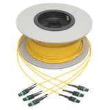 Tripp-Lite N392-45M-3X8-AP | MTP/MPO (APC) Singlemode Slim Trunk Cable, 24-Strand, 40/100 GbE, 40/100GBASE-PLR4, Plenum, 6mm Dual Jacket, 45 m (147 ft.)