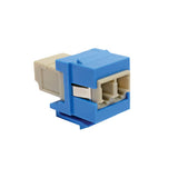 Tripp-Lite N455-000-BL-KJ | Duplex Multimode Fiber Coupler, Keystone Jack - LC to LC, Blue