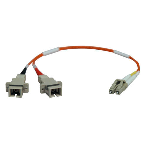 Tripp-Lite N458-001-62 | Duplex Multimode 62.5/125 Fiber Adapter (LC-SC M/F) 1 ft. (0.31 m)