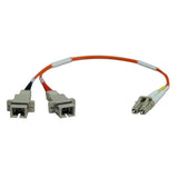 Tripp-Lite N458-001-62 | Duplex Multimode 62.5/125 Fiber Adapter (LC-SC M/F) 1 ft. (0.31 m)