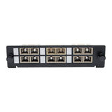 Tripp-Lite N492-06D-SC | High-Density Fiber Adapter Panel (MMF/SMF), 6 SC Duplex Connectors, Black
