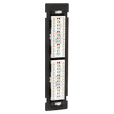 Tripp-Lite N050-012 | 12-Port Wall-Mount Cat5e Patch Panel, 568B, RJ45 Ethernet, TAA