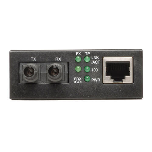 Tripp-Lite N784-001-ST | Fiber Optic - 10/100BaseT to 100BaseFX-ST Multimode Media Converter, 2km, 1310nm
