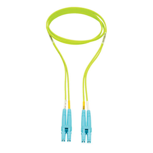Tripp-Lite N820-01M-OM5 | LC to LC Multimode Duplex Fiber Optics Patch Cable, 1 Meter - 100Gb, 50/125, OM5, LC/LC, Lime Green