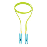 Tripp-Lite N820-01M-OM5 | LC to LC Multimode Duplex Fiber Optics Patch Cable, 1 Meter - 100Gb, 50/125, OM5, LC/LC, Lime Green