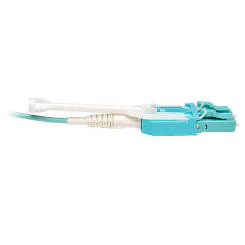 Tripp-Lite N820-01M-T | 10Gb Duplex Multimode 50/125 OM3 LSZH Fiber Patch Cable with Push/Pull Tab Connectors, (LC/LC) - Aqua, 1M (3 ft.)