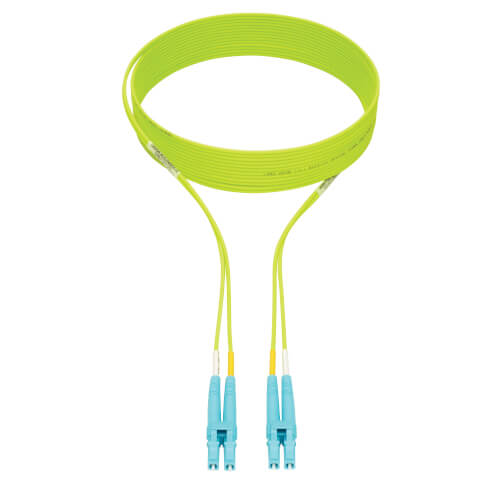 Tripp-Lite N820-02M-OM5 | 100G Duplex Multimode 50/125 OM5 LSZH Fiber Optic Cable (LC/LC), Lime Green, 2 m