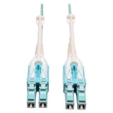 Tripp-Lite N820-02M-T | 10Gb Duplex Multimode 50/125 OM3 LSZH Fiber Patch Cable with Push/Pull Tab Connectors, (LC/LC) - Aqua, 2M (6 ft.)