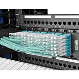 Tripp-Lite N820-02M-T | 10Gb Duplex Multimode 50/125 OM3 LSZH Fiber Patch Cable with Push/Pull Tab Connectors, (LC/LC) - Aqua, 2M (6 ft.)