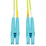 Tripp-Lite N820-03M-OM5 | 100G Duplex Multimode 50/125 OM5 LSZH Fiber Optic Cable (LC/LC), Lime Green, 3 m