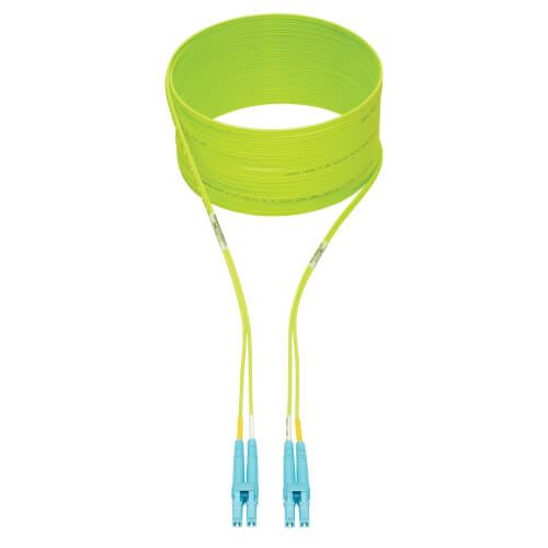 Tripp-Lite N820-05M-OM5 | 100G Duplex Multimode 50/125 OM5 LSZH Fiber Optic Cable (LC/LC), Lime Green, 5 m