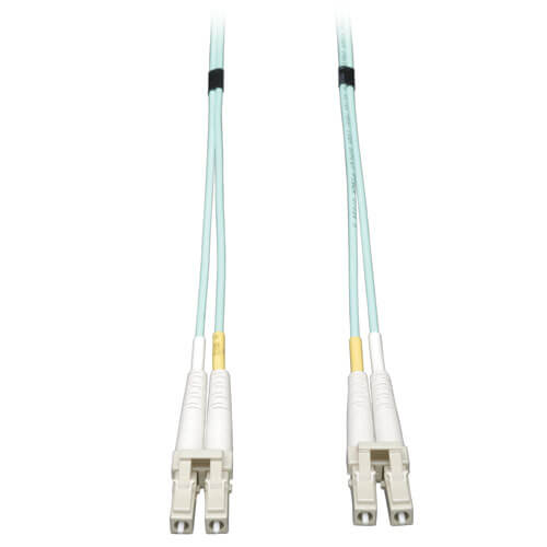 Tripp-Lite N820-08M | 10Gb Duplex Multimode 50/125 OM3 LSZH Fiber Patch Cable, (LC/LC) - Aqua, 8M (26 ft.)