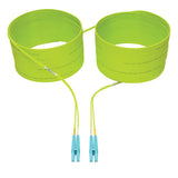Tripp-Lite N820-10M-OM5 | 100G Duplex Multimode 50/125 OM5 LSZH Fiber Optic Cable (LC/LC), Lime Green, 10 m