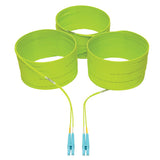Tripp-Lite N820-25M-OM5 | 100G Duplex Multimode 50/125 OM5 LSZH Fiber Optic Cable (LC/LC), Lime Green, 25 m