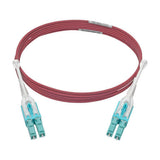 Tripp-Lite N821-02M-MG-T | 10G Duplex Multimode 50/125 OM4 LSZH Fiber Optic Cable (LC/LC), Push/Pull Tabs, Magenta, 2 m