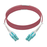 Tripp-Lite N821-03M-MG-T | 10G Duplex Multimode 50/125 OM4 LSZH Fiber Optic Cable (LC/LC), Push/Pull Tabs, Magenta, 3 m