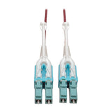 Tripp-Lite N821-08M-MG-T | 10G Duplex Multimode 50/125 OM4 LSZH Fiber Optic Cable (LC/LC), Push/Pull Tabs, Magenta, 8 m