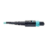 Tripp-Lite N844-02M-12-P | MTP/MPO Patch Cable with Push/Pull Tabs, 12 Fiber, 40GbE, 40GBASE-SR4, OM3 Plenum-Rated - Aqua, 2M (6 ft.)