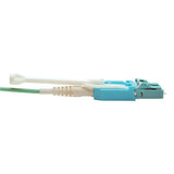 Tripp-Lite N844-03M-8LC-PT | MTP/MPO Fan-out Cable with Push/Pull Tab Connectors, MTP/MPO to 8xLC, 40GbE, 40GBASE-SR4,OM3 Plenum-rated - Aqua, 3M (9.84 ft.)