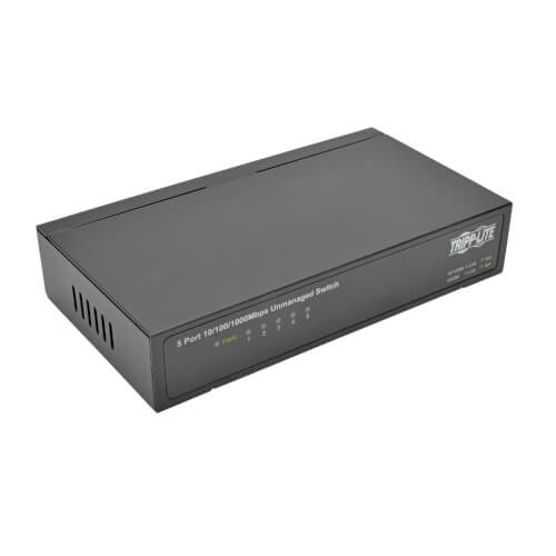 Tripp-Lite NG5 | 5-Port 10/100/1000 Mbps Desktop Gigabit Ethernet Unmanaged Switch, Metal Housing