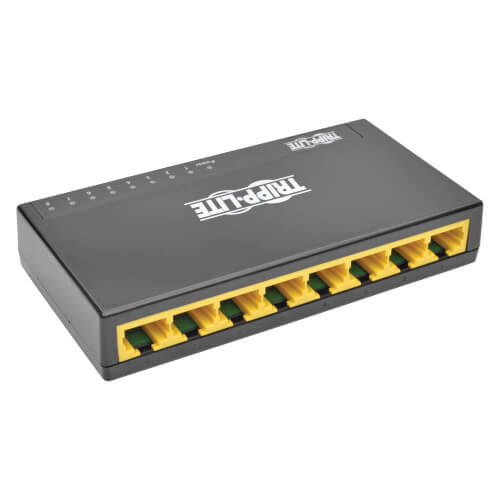 Tripp-Lite NG8P | 8-Port 10/100/1000 Mbps Desktop Gigabit Ethernet Unmanaged Switch