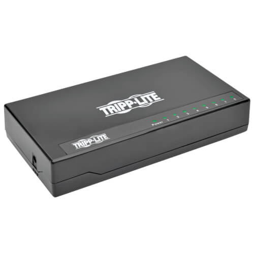 Tripp-Lite NG8P | 8-Port 10/100/1000 Mbps Desktop Gigabit Ethernet Unmanaged Switch