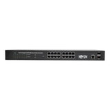 Tripp-Lite NGS16C2 | 16 10/100/1000Mbps Port Gigabit L2 Web-Smart Managed Switch, 2 Dedicated Gigabit SFP Slots, 36 Gbps, Web Interface