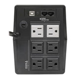 Tripp-Lite OMNI700LCDT | 700VA 350W Line-Interactive UPS with 6 Outlets - AVR, 120V, 50/60 Hz, LCD, USB, Tower