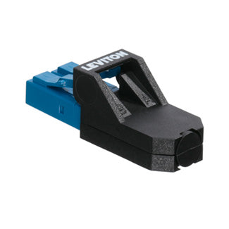 Leviton PPRTN-ELG | Port Protection Plug (Black) with Dust Cap, use with Secure Keyed LC System