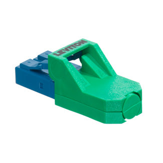 Leviton PPRTN-RLG | Port Protection Plug (Red) with Dust Cap, use with Secure Keyed LC System