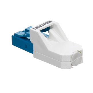 Leviton PPRTN-WLG | Port Protection Plug (White) with Dust Cap, use with Secure Keyed LC System