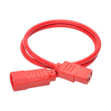 Tripp-Lite P004-003-ARD | PDU Power Cord, C13 to C14 - 10A, 250V, 18 AWG, 3 ft. (0.91 m), Red