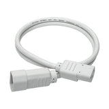Tripp-Lite P004-003-AWH | PDU Power Cord, C13 to C14 - 10A, 250V, 18 AWG, 3 ft. (0.91 m), White