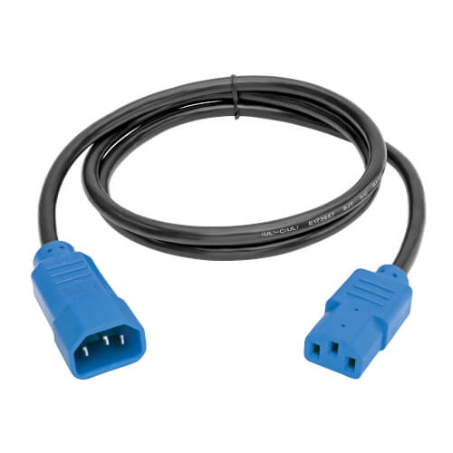 Tripp-Lite P004-004-BL | PDU Power Cord, C13 to C14 - 10A, 250V, 18 AWG, 4 ft. (1.22 m), Blue