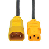 Tripp-Lite P004-004-YW | PDU Power Cord, C13 to C14 - 10A, 250V, 18 AWG, 4 ft. (1.22 m), Yellow