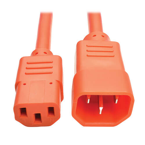 Tripp-Lite P004-006-AOR | PDU Power Cord, C13 to C14 - 10A, 250V, 18 AWG, 6 ft. (1.83 m), Orange