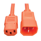Tripp-Lite P004-006-AOR | PDU Power Cord, C13 to C14 - 10A, 250V, 18 AWG, 6 ft. (1.83 m), Orange