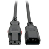 Tripp-Lite P004-L01 | Power Extension Cord, Locking C13 to C14 PDU Style - 10A, 250V, 18 AWG, 1 ft. (0.31 m)